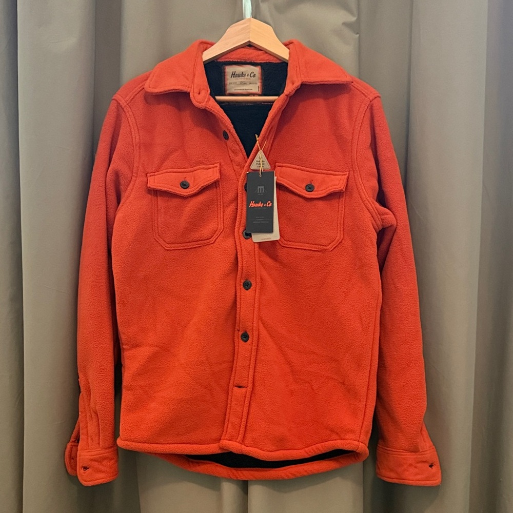 Hunter Men's Vibrant Orange Shirt Jacket